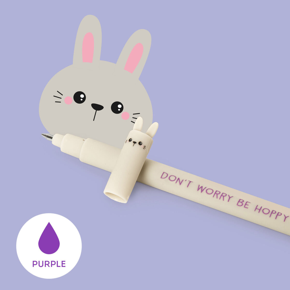 Erasable Gel Pen- Bunny Purple Ink