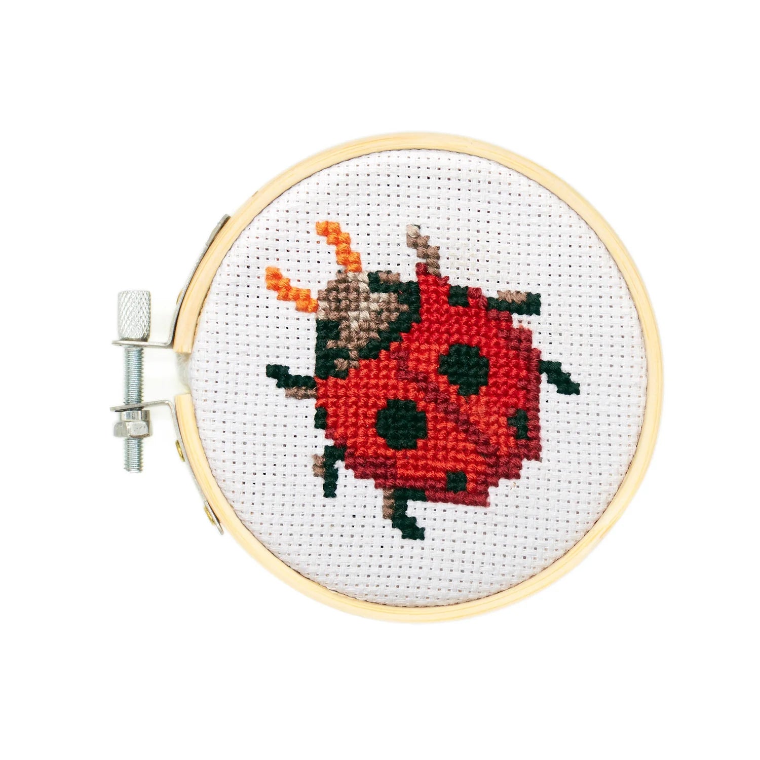 Mini Cross Stitch Embroidery Kit- Ladybug