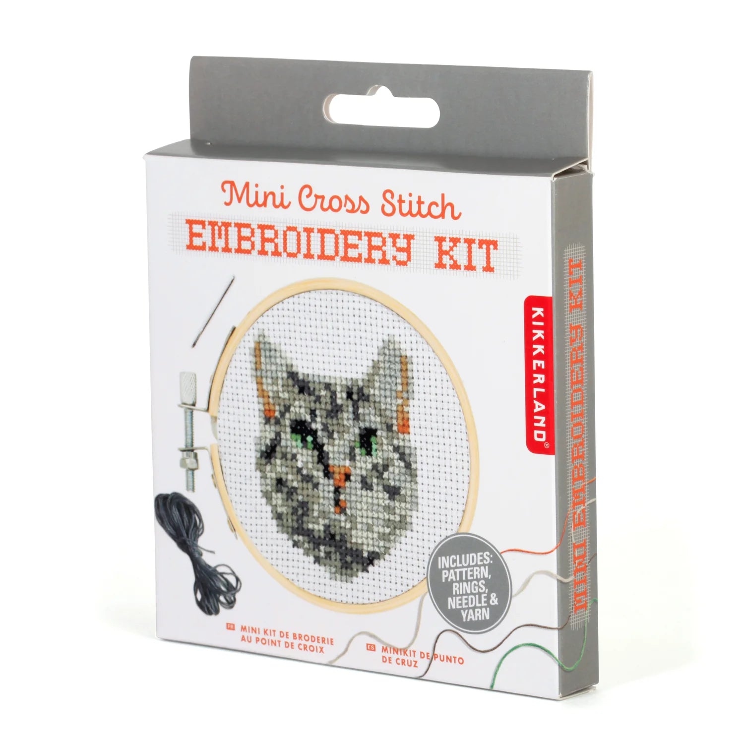 Mini Cross Stitch Embroidery Kit- Cat