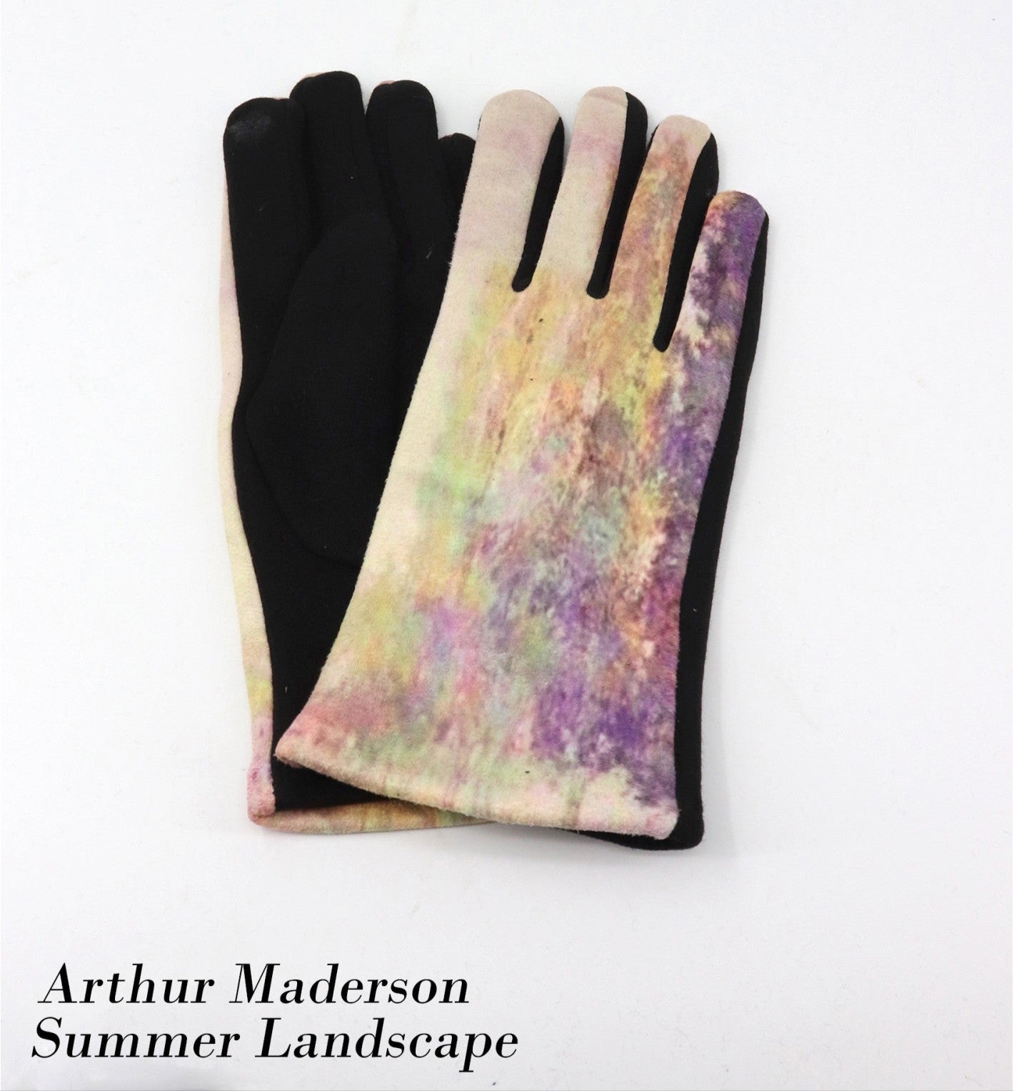 Women's Oil Painting Texting Gloves Assorted