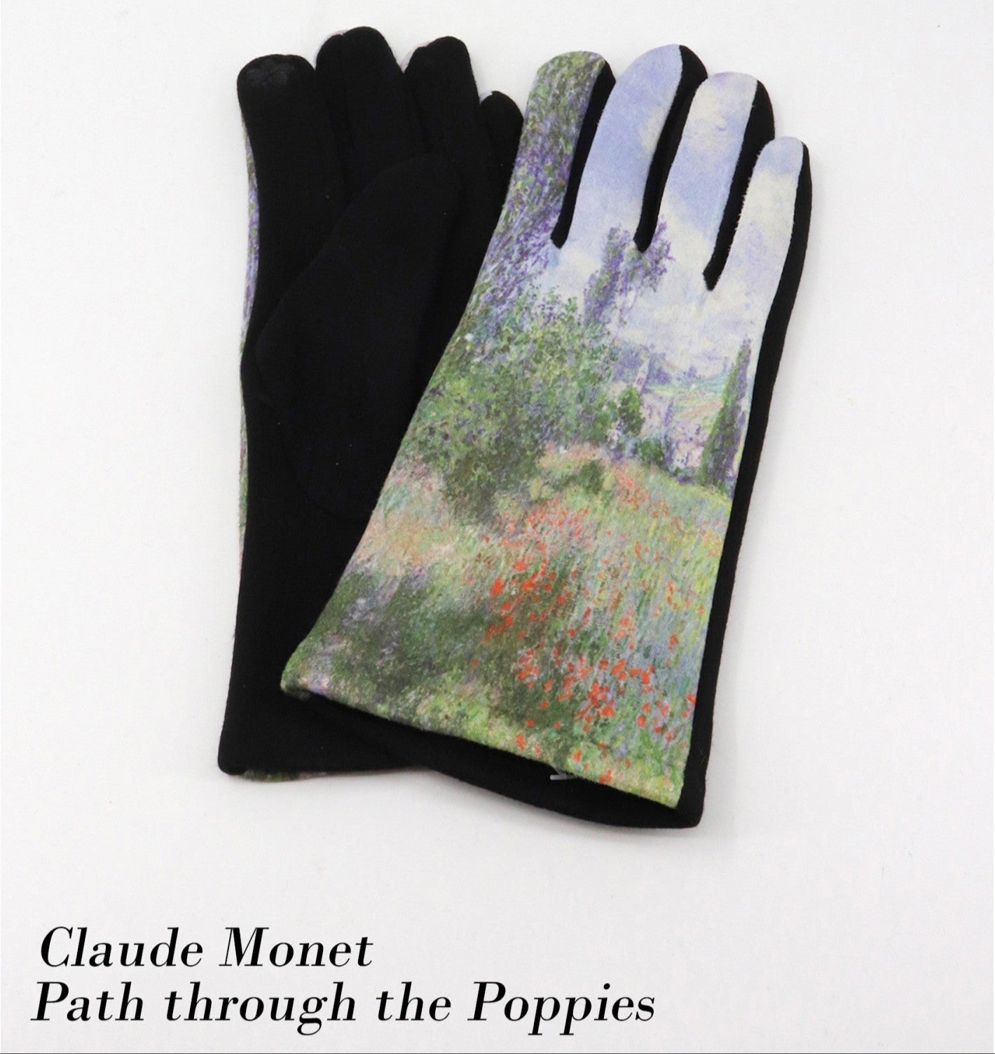 Women's Oil Painting Texting Gloves Assorted