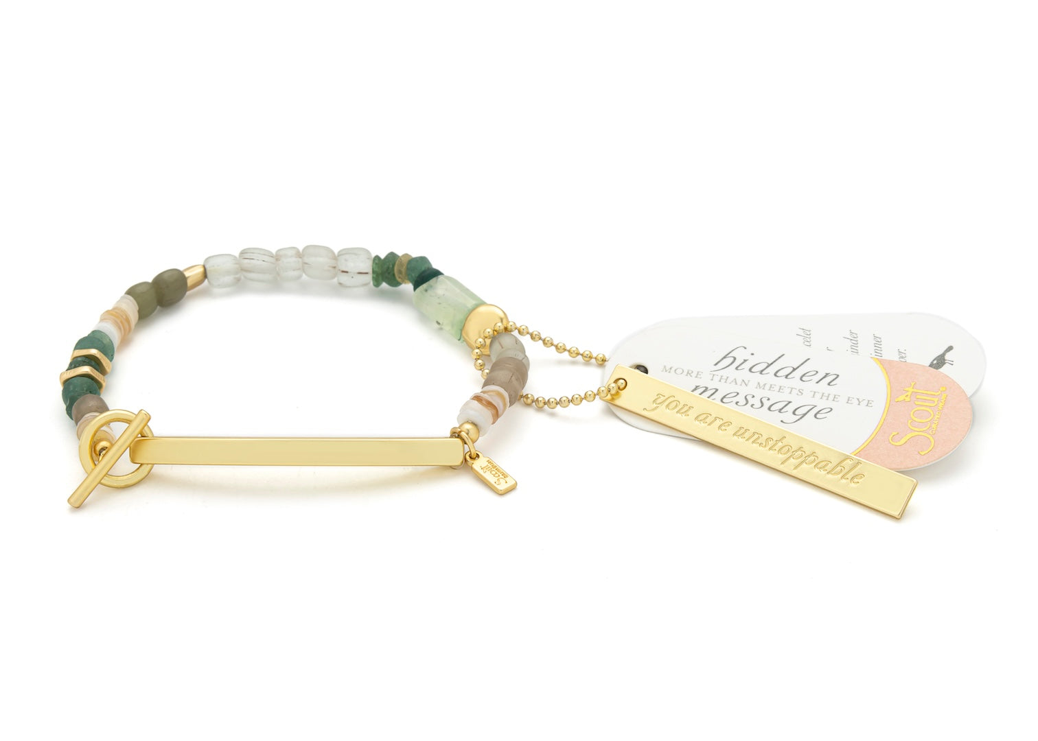Hidden Message Bracelet- You Are Unstoppable