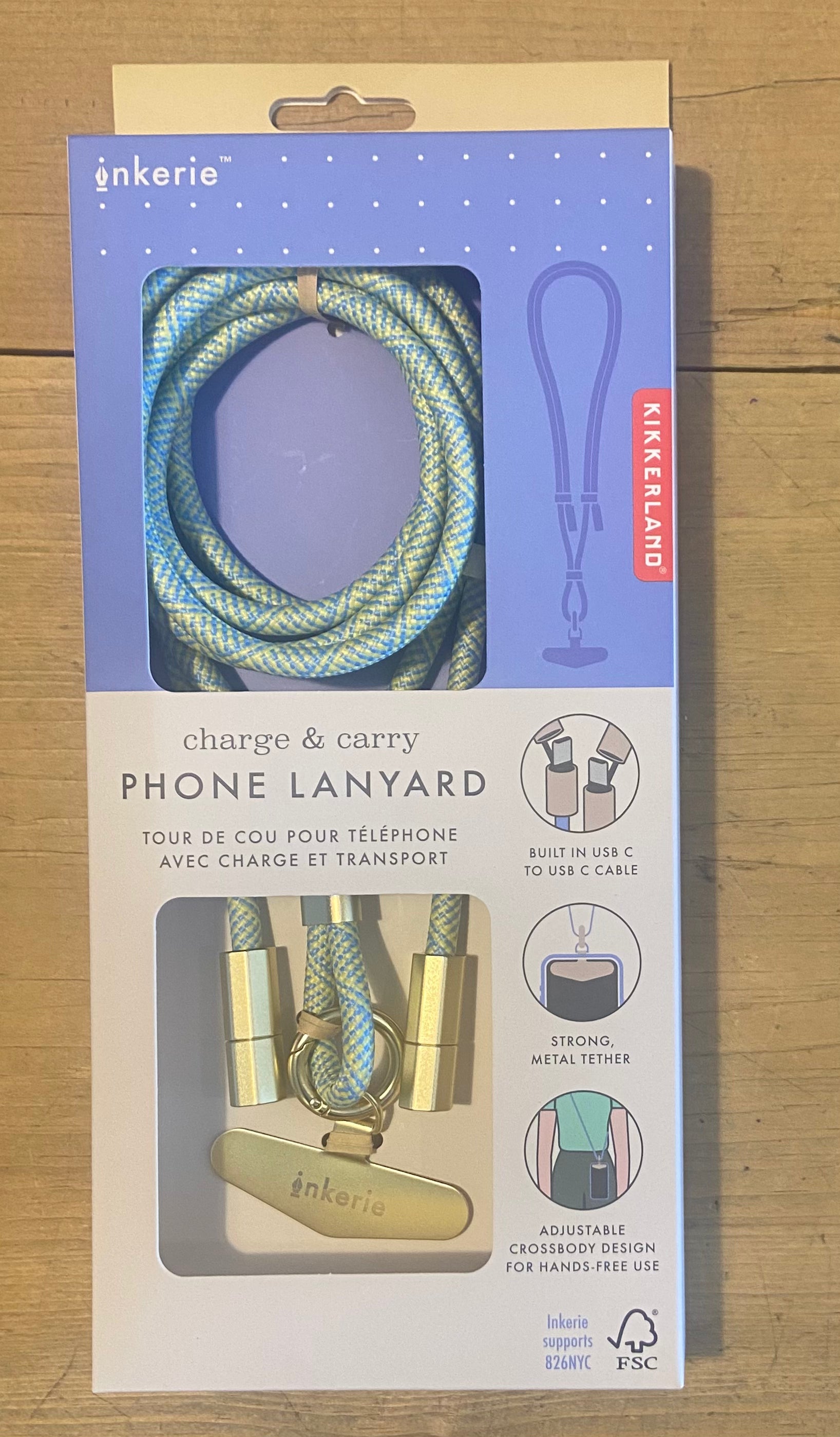 Inkerie Charge & Go Phone Lanyard Assorted