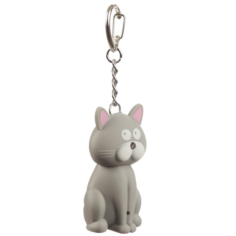 Keychain- LED Cat w/Meowing Sound