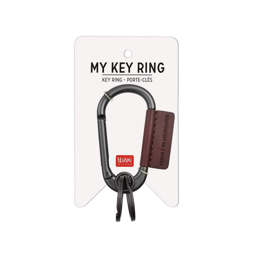Key Ring w/Carabiner Clip