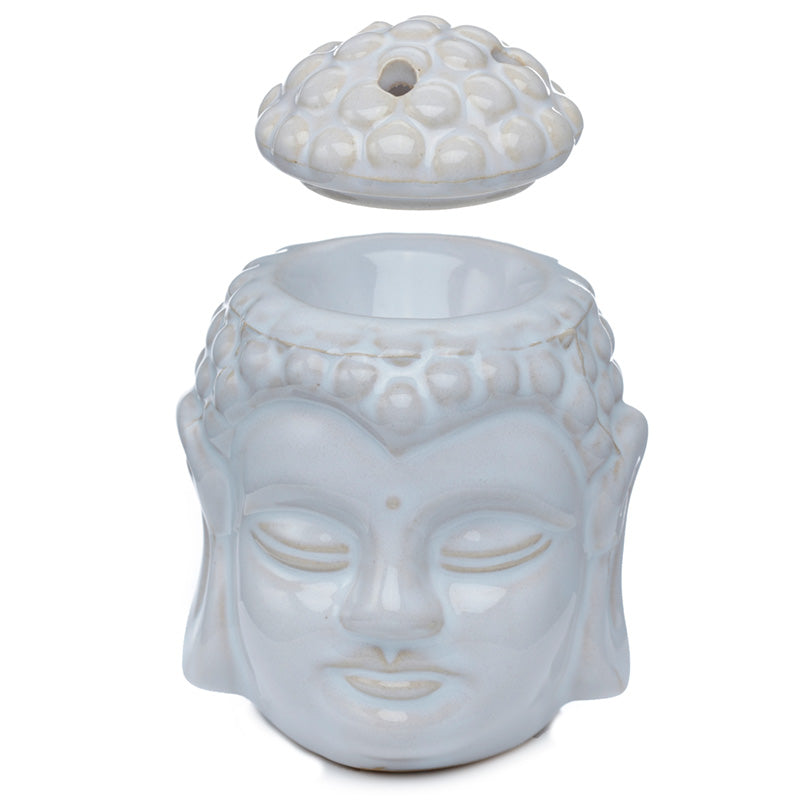 Essential Oil Warmer- Eden Buddha w/Crackle Glaze