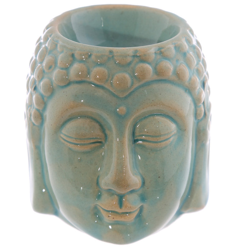 Essential Oil Warmer- Small Buddha w/Crackle Glaze