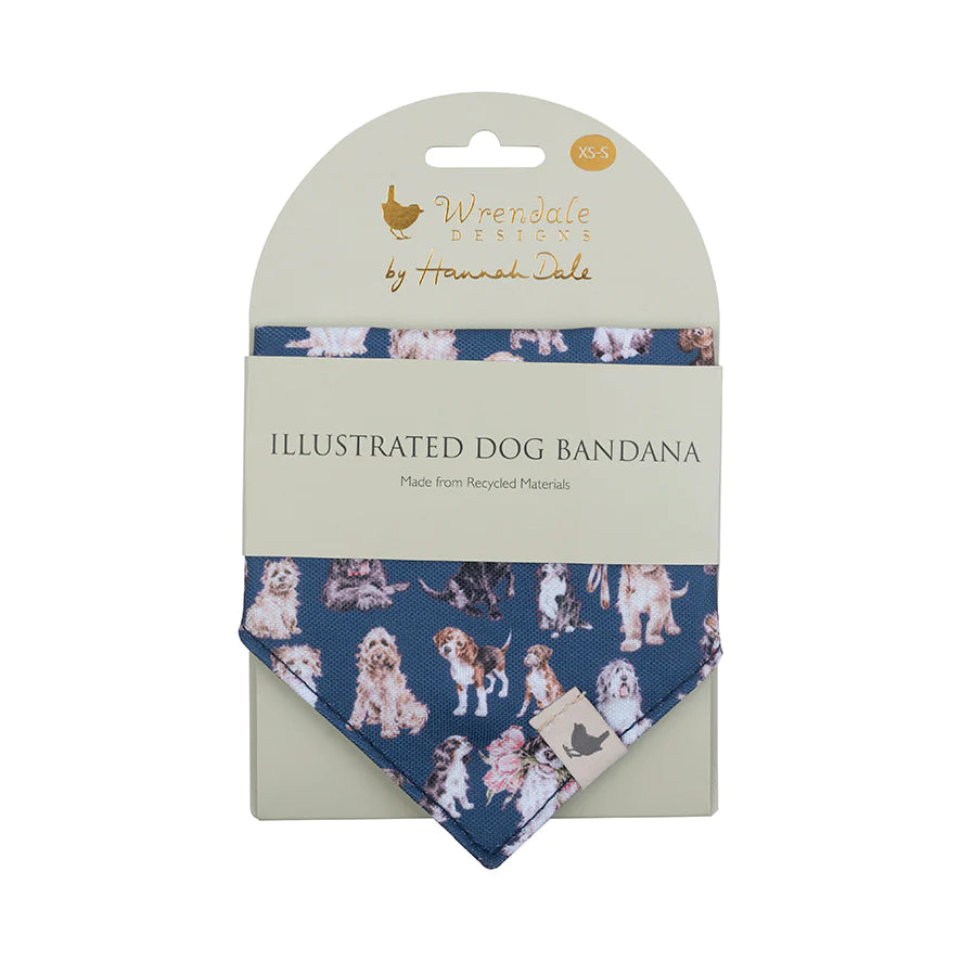 Pet Bandana- Dog Pattern- Asst Sizes