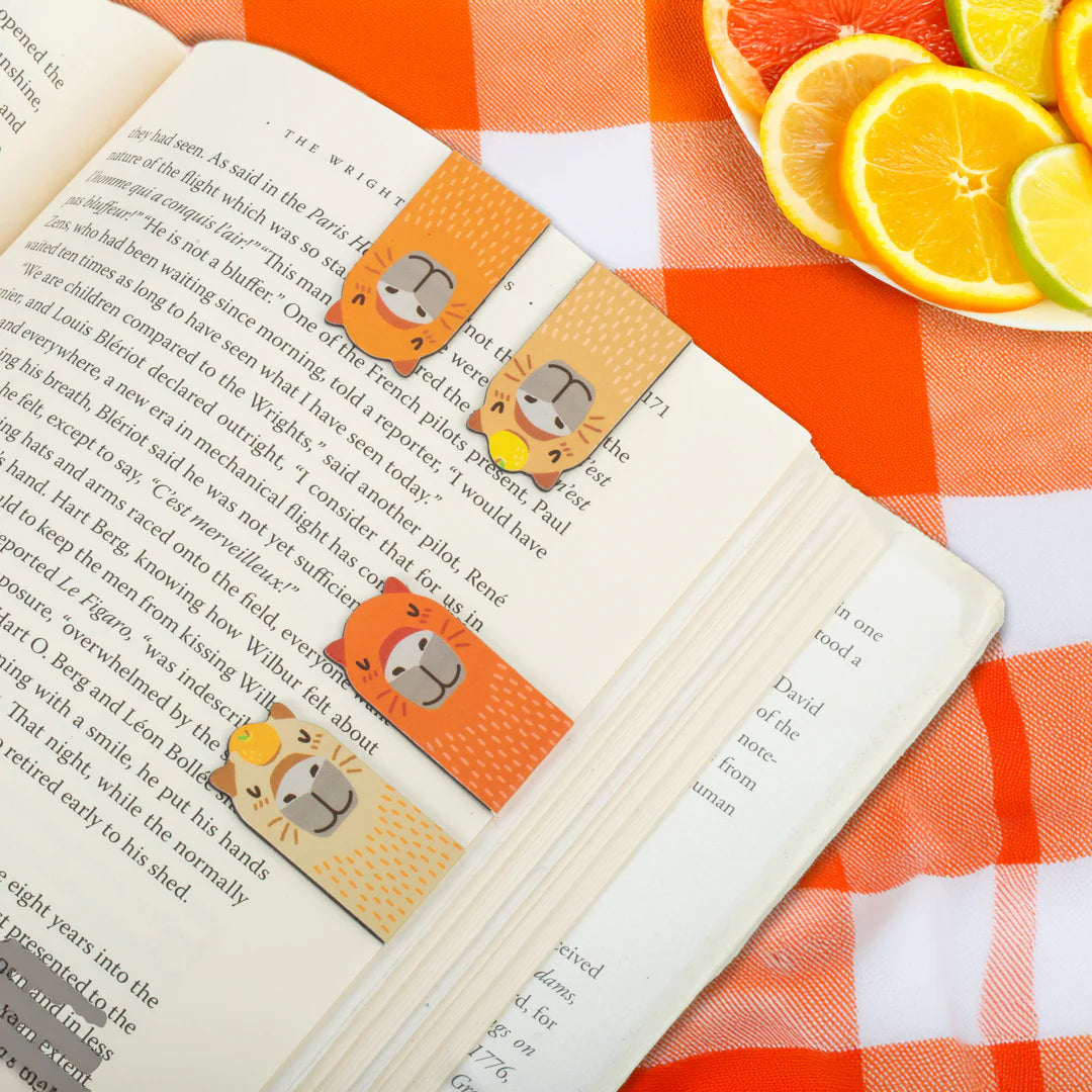 Magnetic Bookmarks Set/4- Capybara