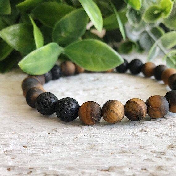 Mens Bracelet- Tiger Eye Gemstone Assorted Sizes