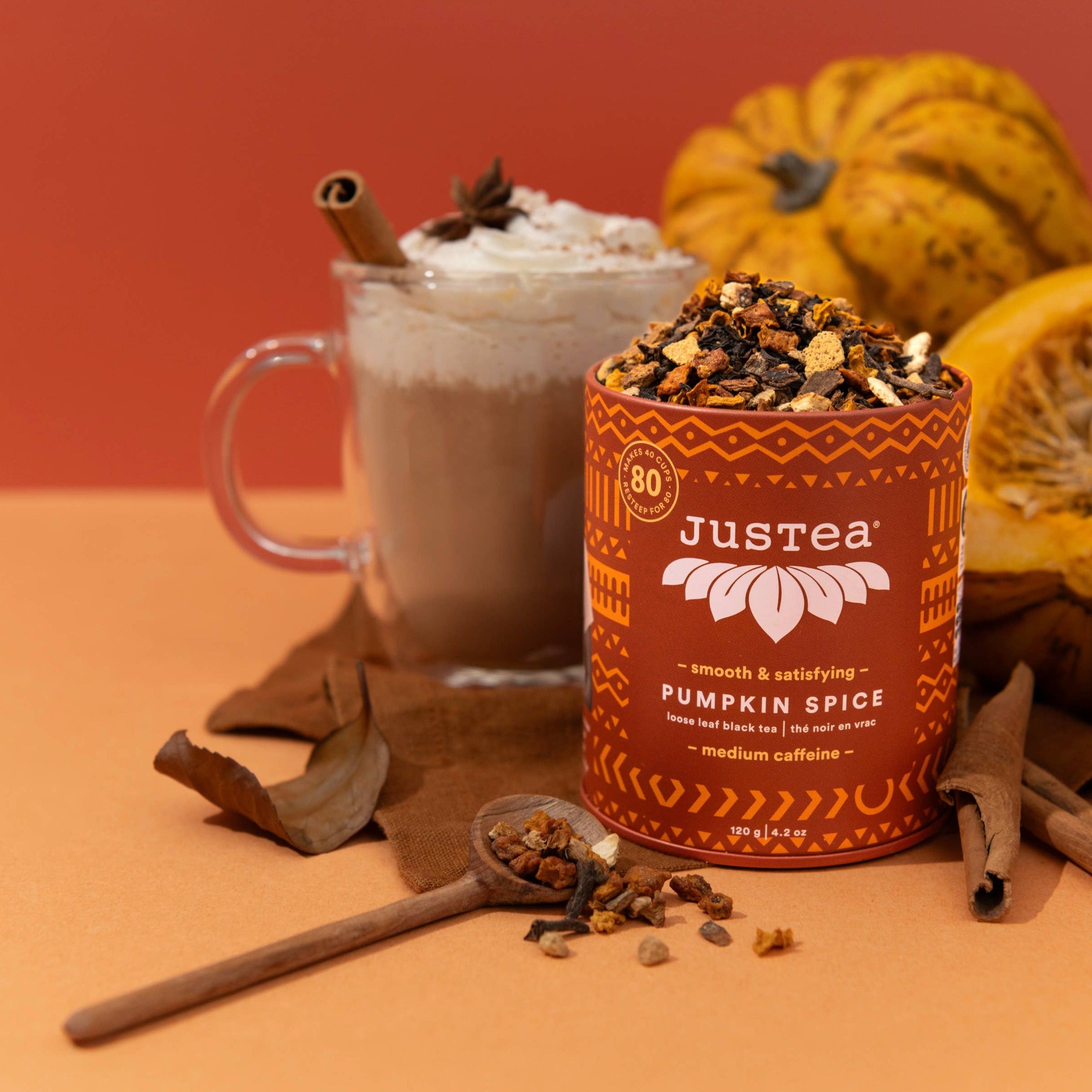 Tea Tin & Spoon- Pumpkin Spice Organic