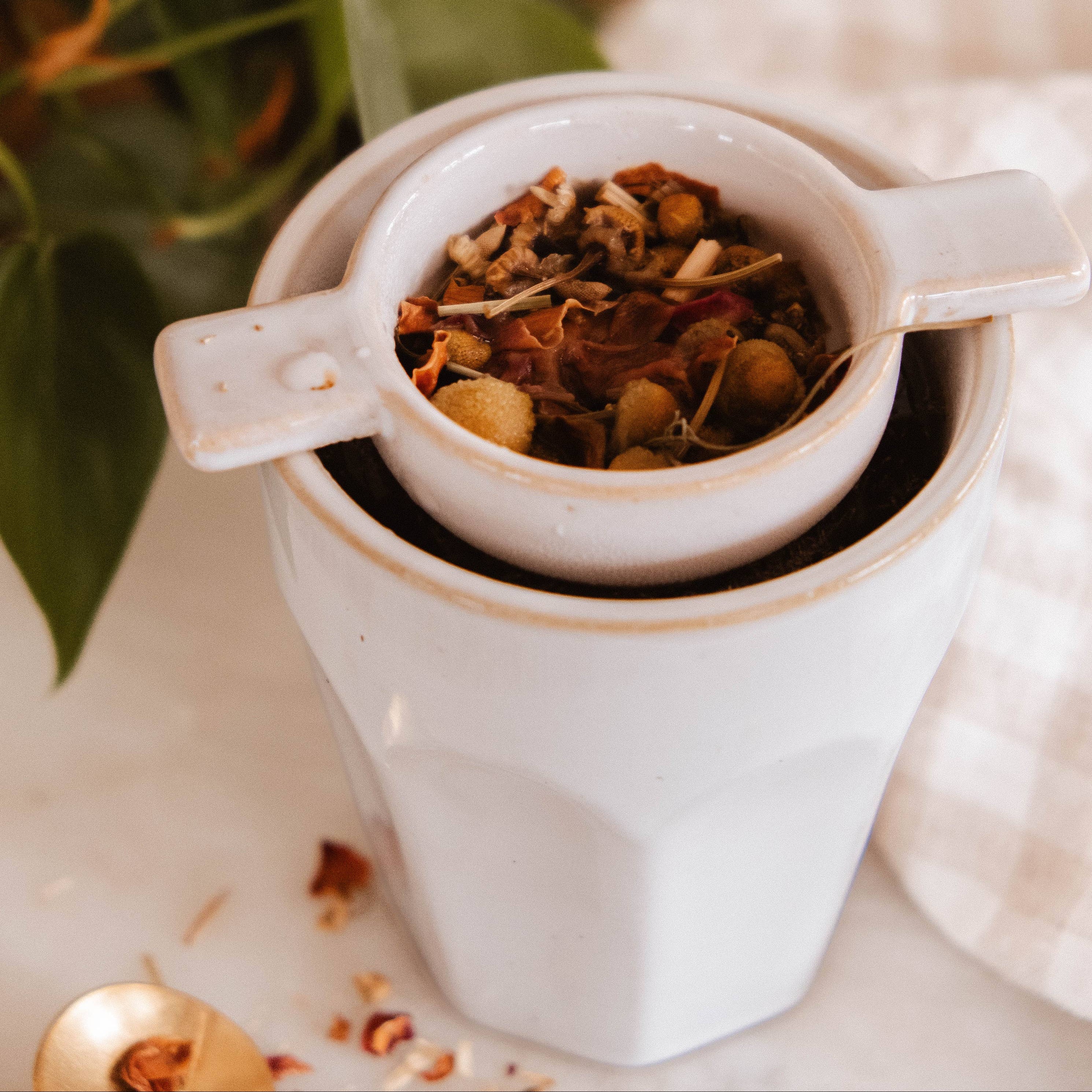 The Infusion Nest – Ceramic Tea Strainer