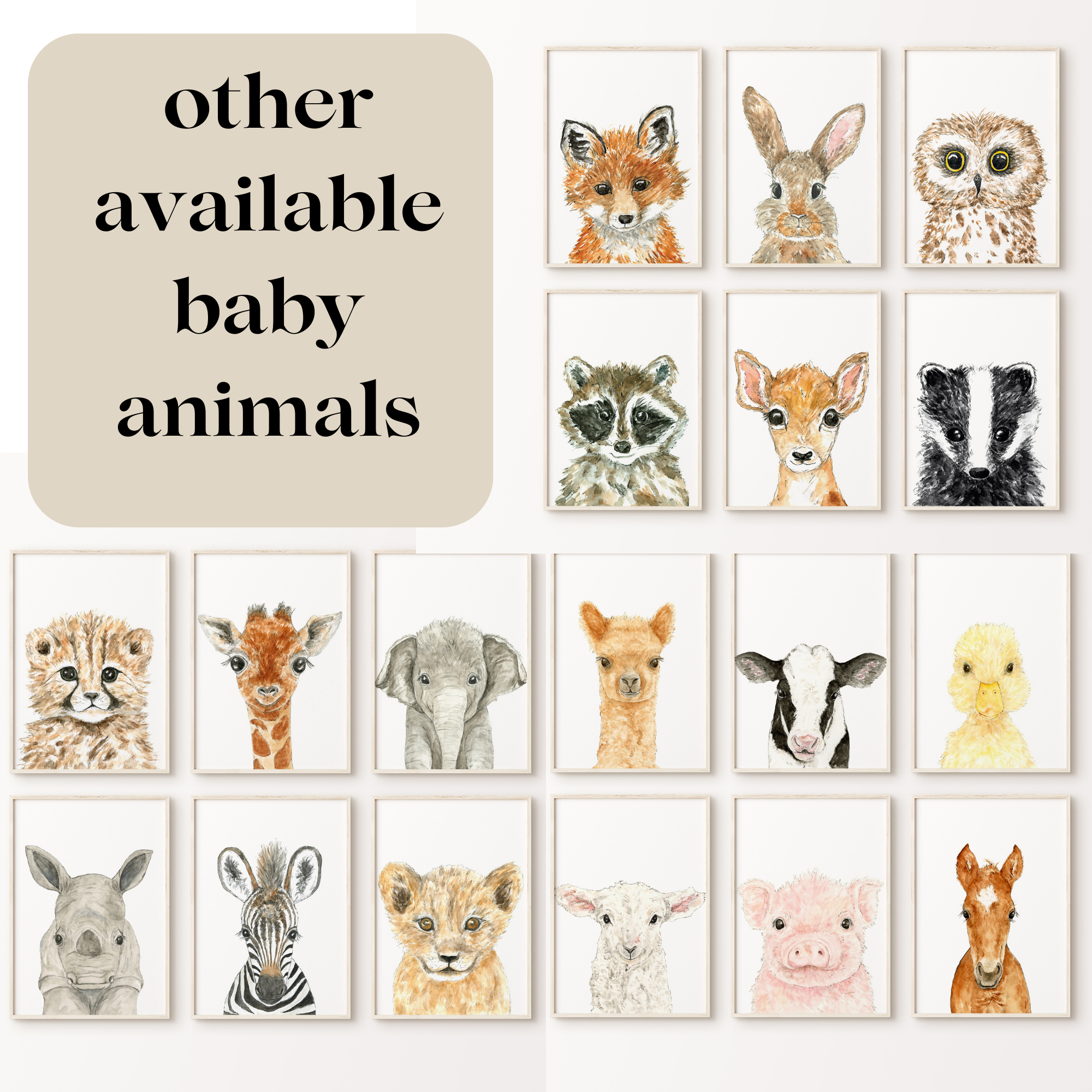 Alpaca Blank Greeting Card