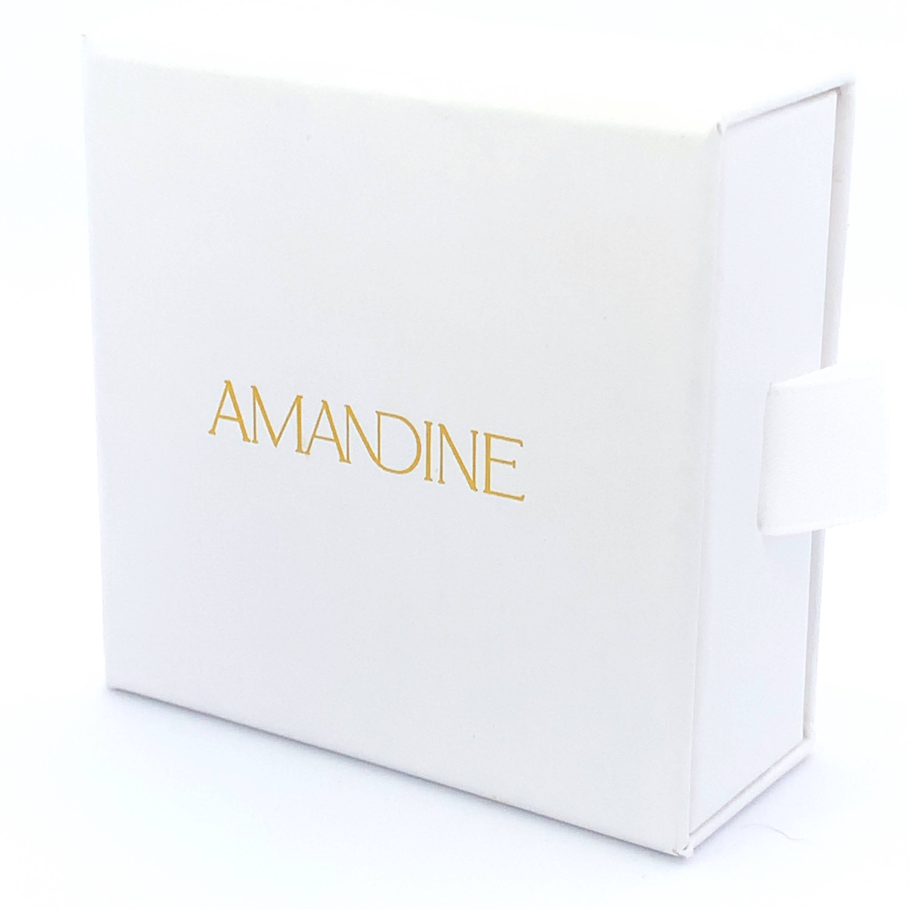 Necklace- Amelie Cluster Drop Silver