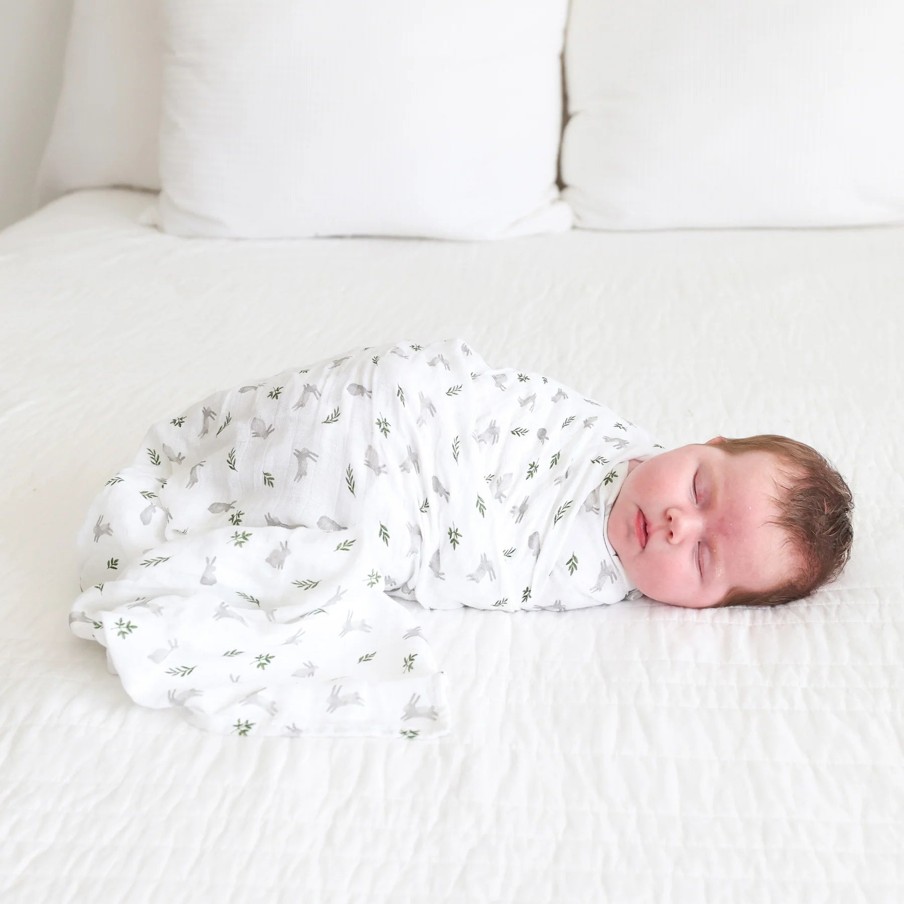 Cotton Muslin Swaddle- Bunny
