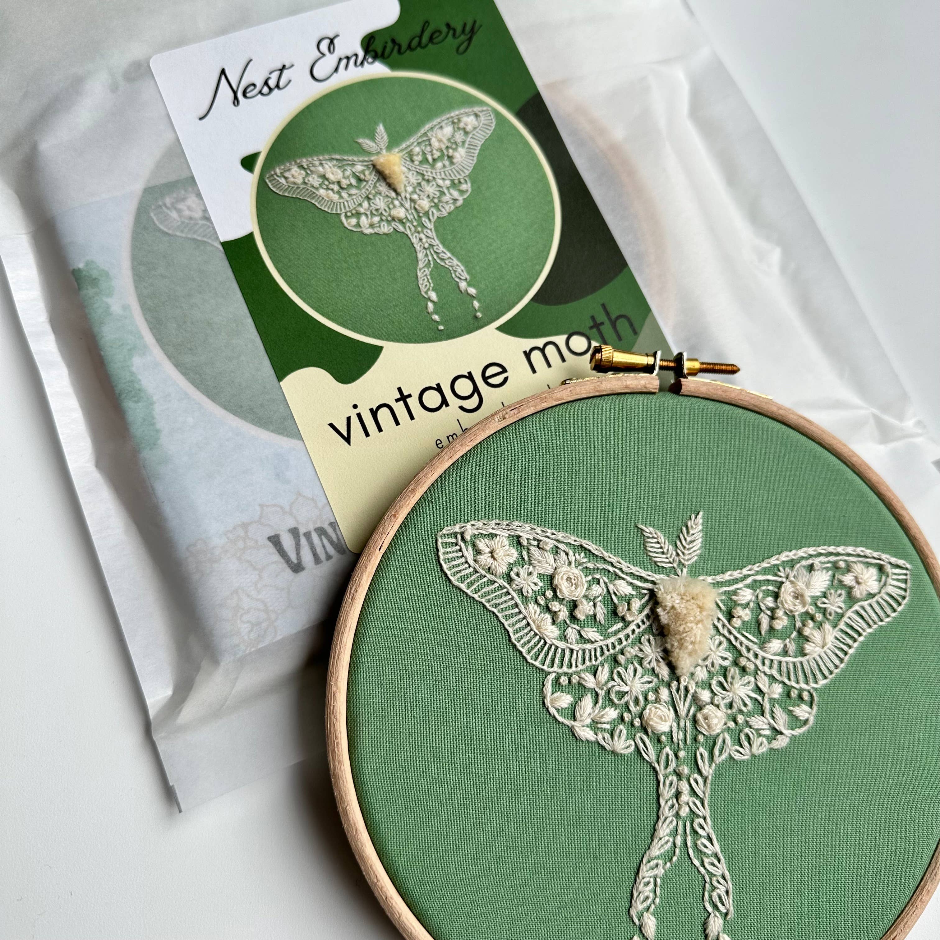 Embroidery Kit- Vintage Moth