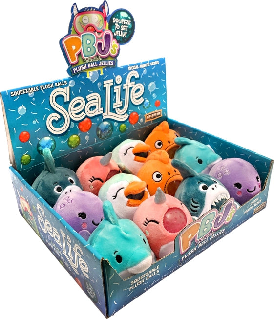 Plush Ball Jellies- Stress Ball- Aquatic Series