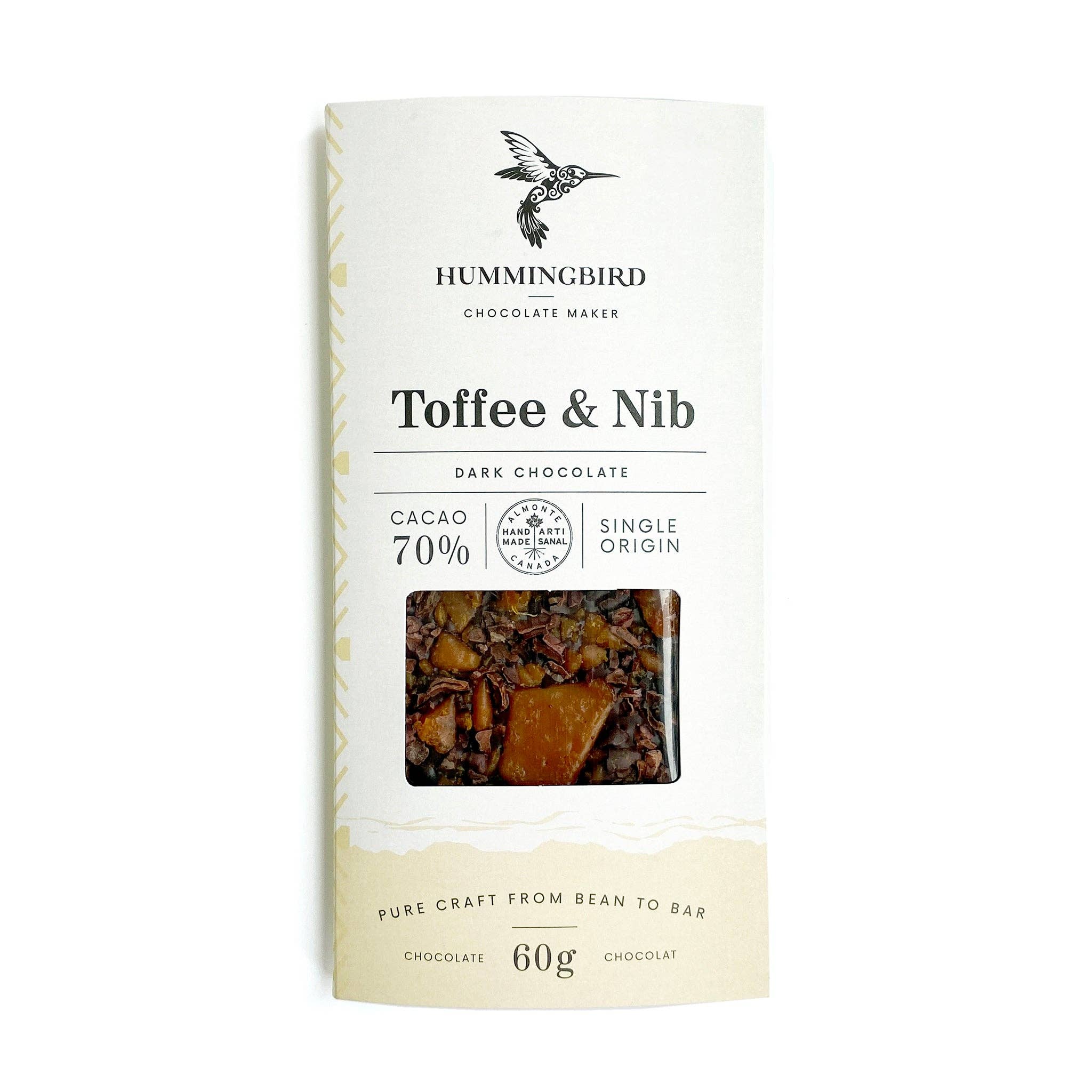 Chocolate Bar- Toffee & Nib 60g
