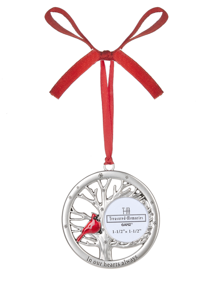 Ornament- Cardinal Memorial Photo Assorted
