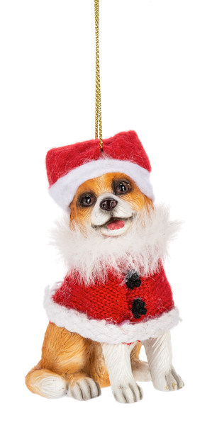 Ornament- Santa Paws Dogs Assorted