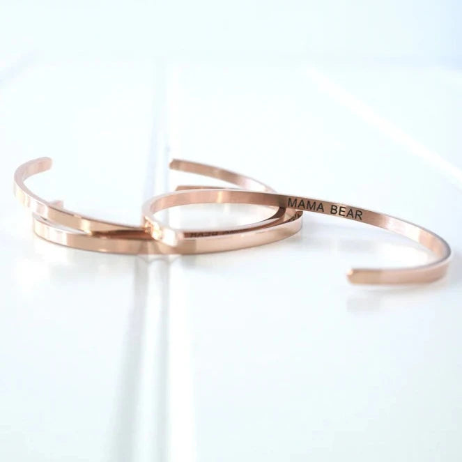 Bracelet- Mama Bear- Rose Gold