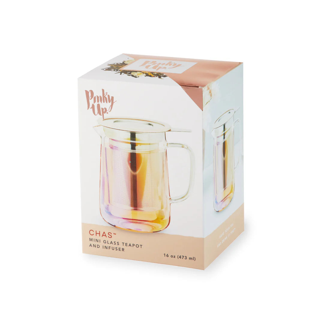 Mini Glass Teapot & Infuser- Chas™ 16oz