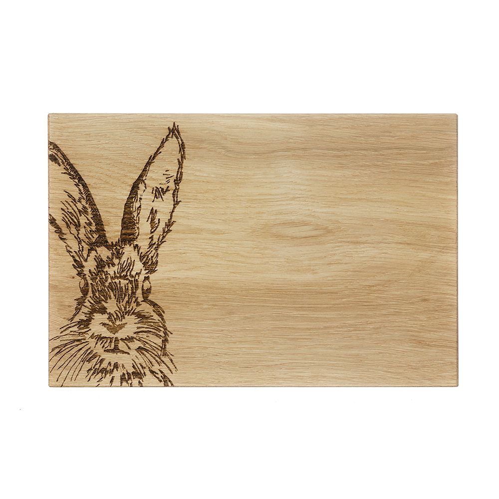 Serving Board 30cm- Oak Hare