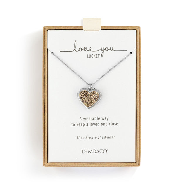 Necklace- Guardian Angel- Locket Silver