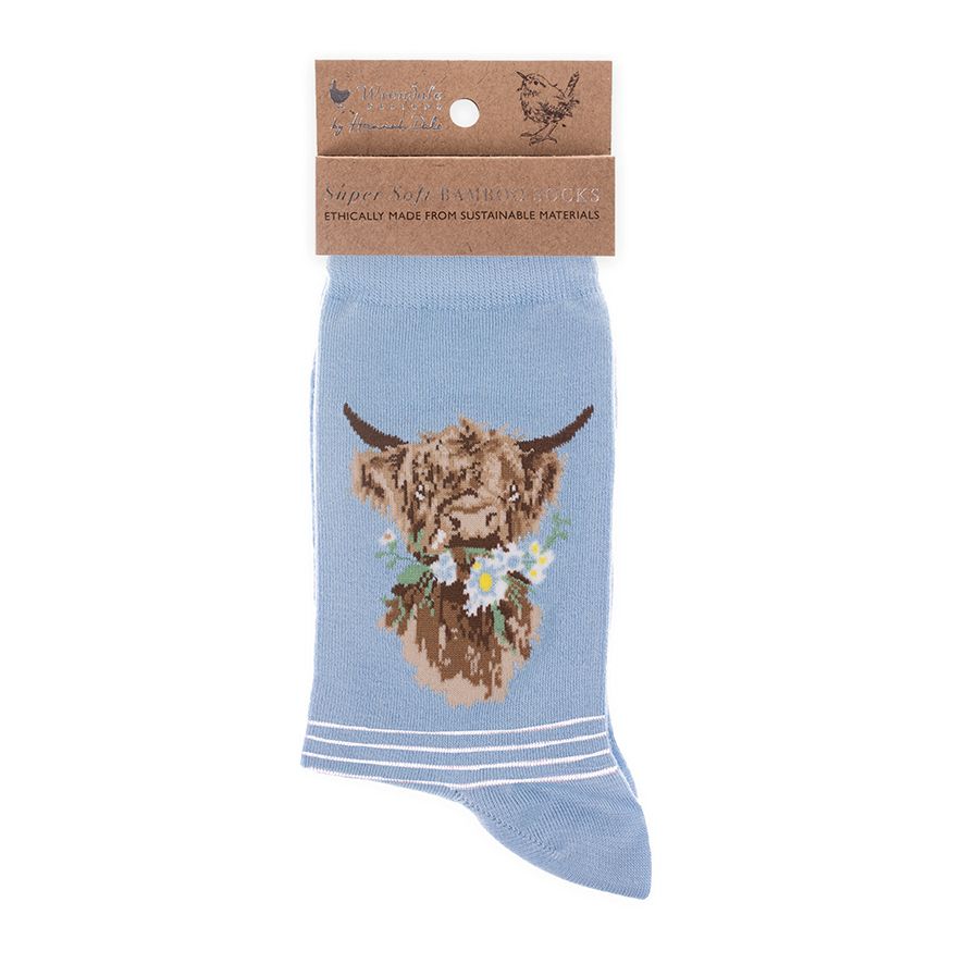 Women's Crew Socks- "Daisy Coo"