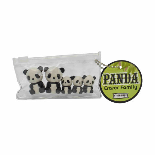Erasers Set/5- Panda Family