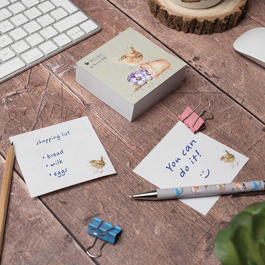 Sticky Notes Memo Block- Pottering About Birds