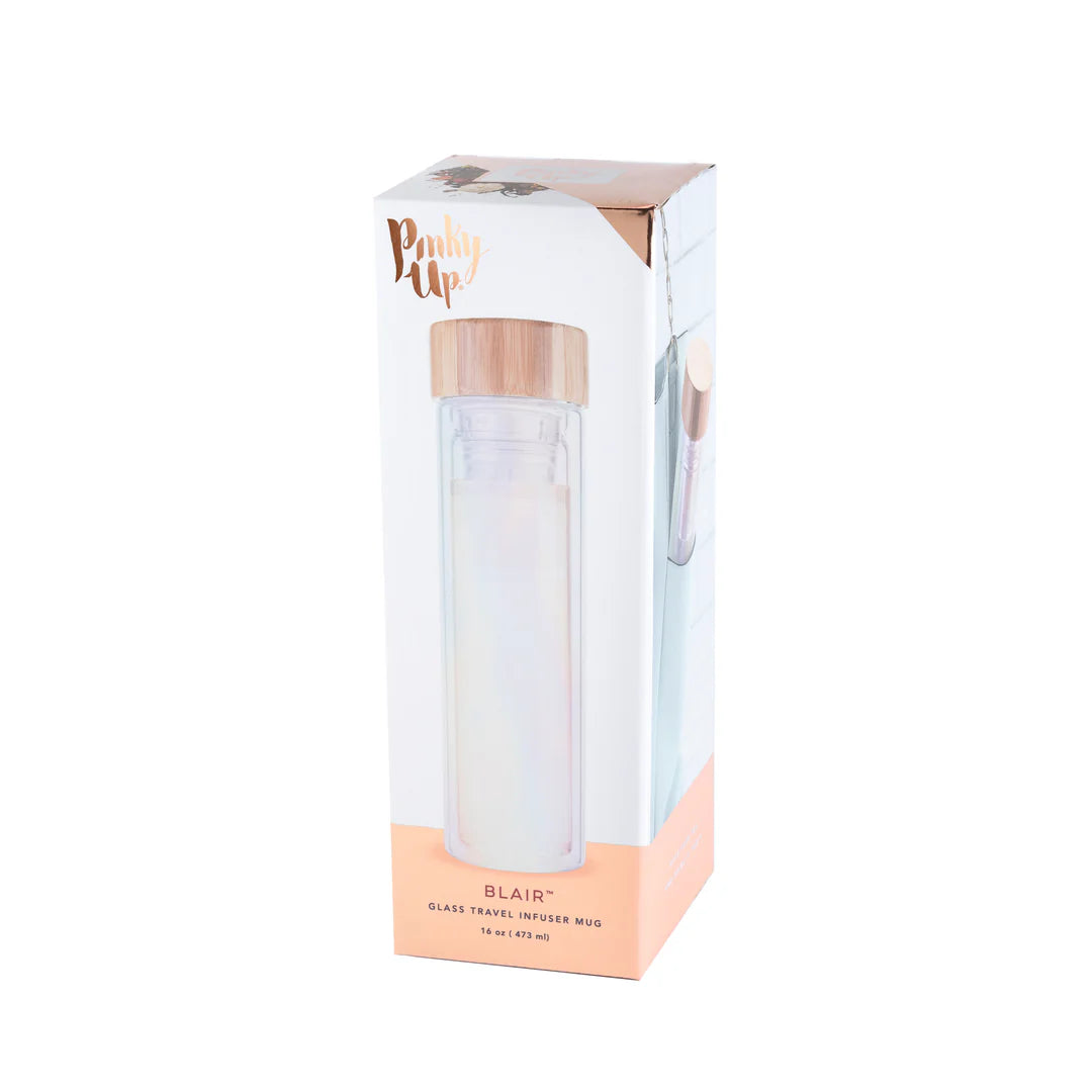 Glass Travel Infuser Mug- Blair™ Iridescent 16oz