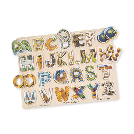 Wooden Puzzle- Alphabet Art