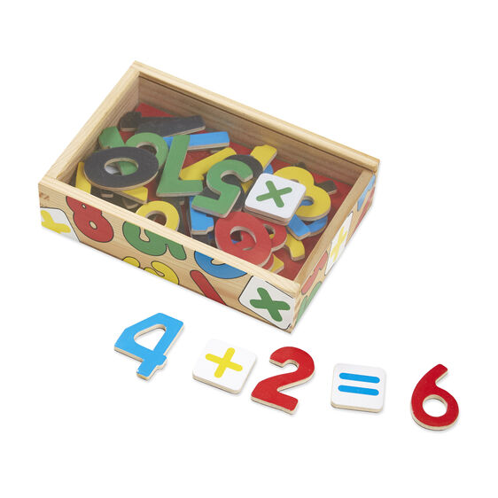 Wooden Magnet Set- Numbers 37 Pc.