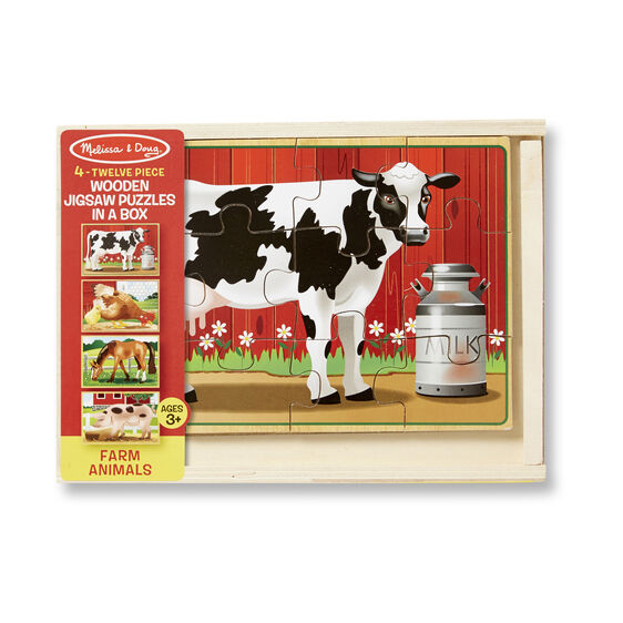 Puzzle- Farm Animals 12 Pc