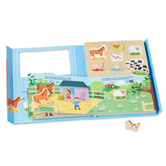 Book & Puzzle Play Set- On The Farm