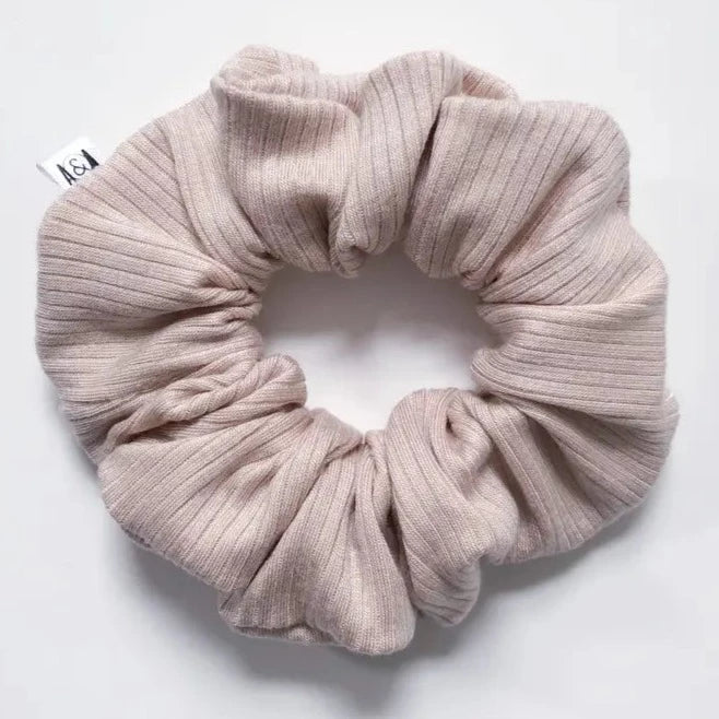 Scrunchie- Ribbed Nude