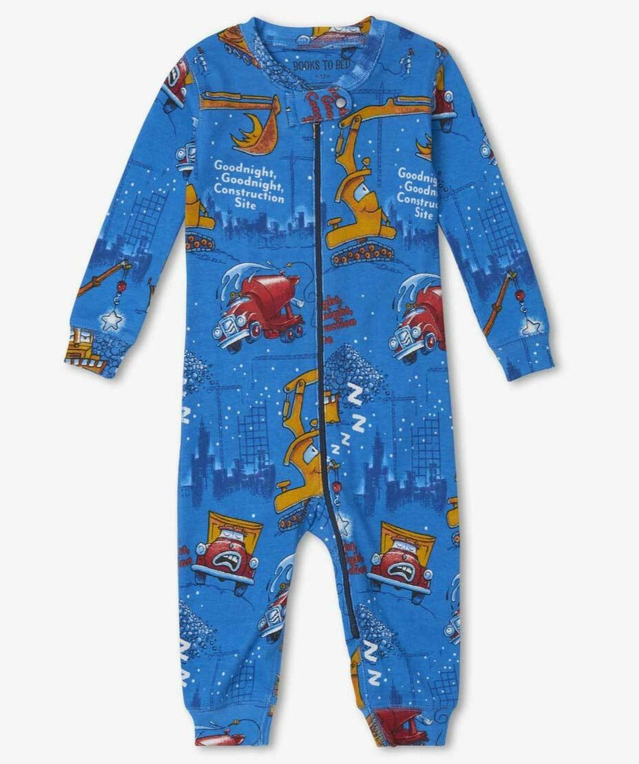 Baby Coverall & Book Set- Goodnight, Goodnight Construction Site