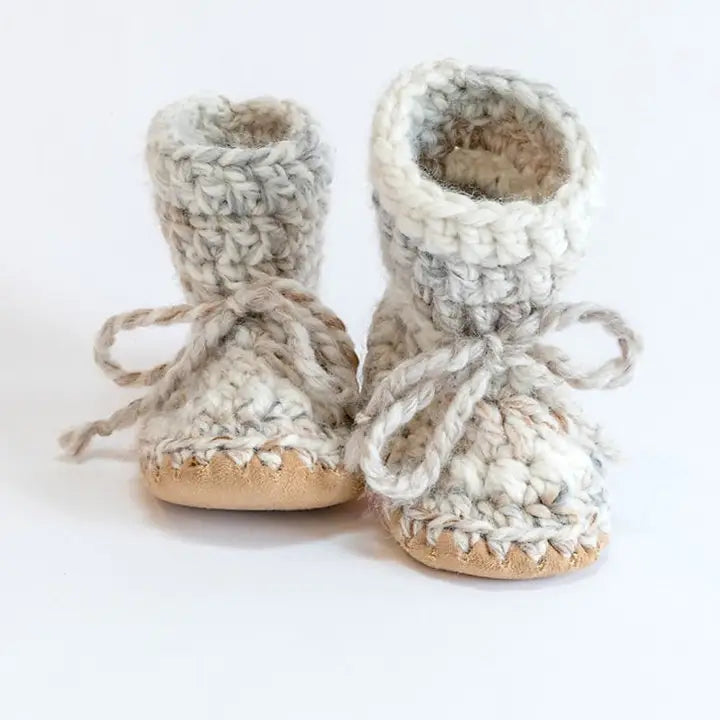 Wool Booties- Driftwood