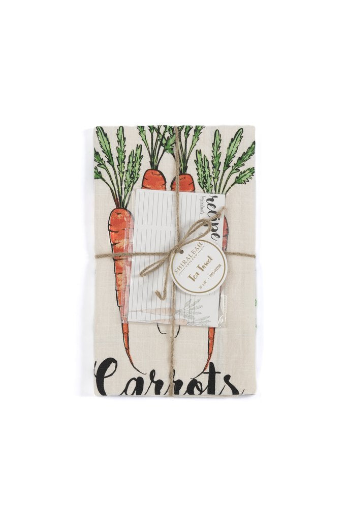Tea Towel & Recipe Card Set- Carrot