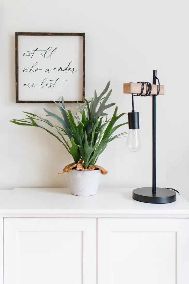 Wall Décor- "Not all Who Wander are Lost" 13x13"