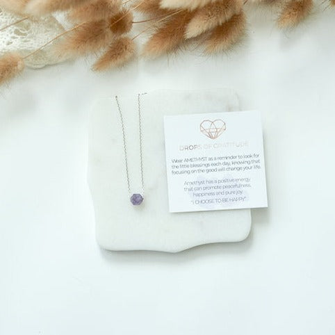 Gemstone Necklace - Amethyst