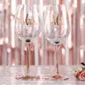 Wine Glass- Rose Gold Stemmed- Mrs.