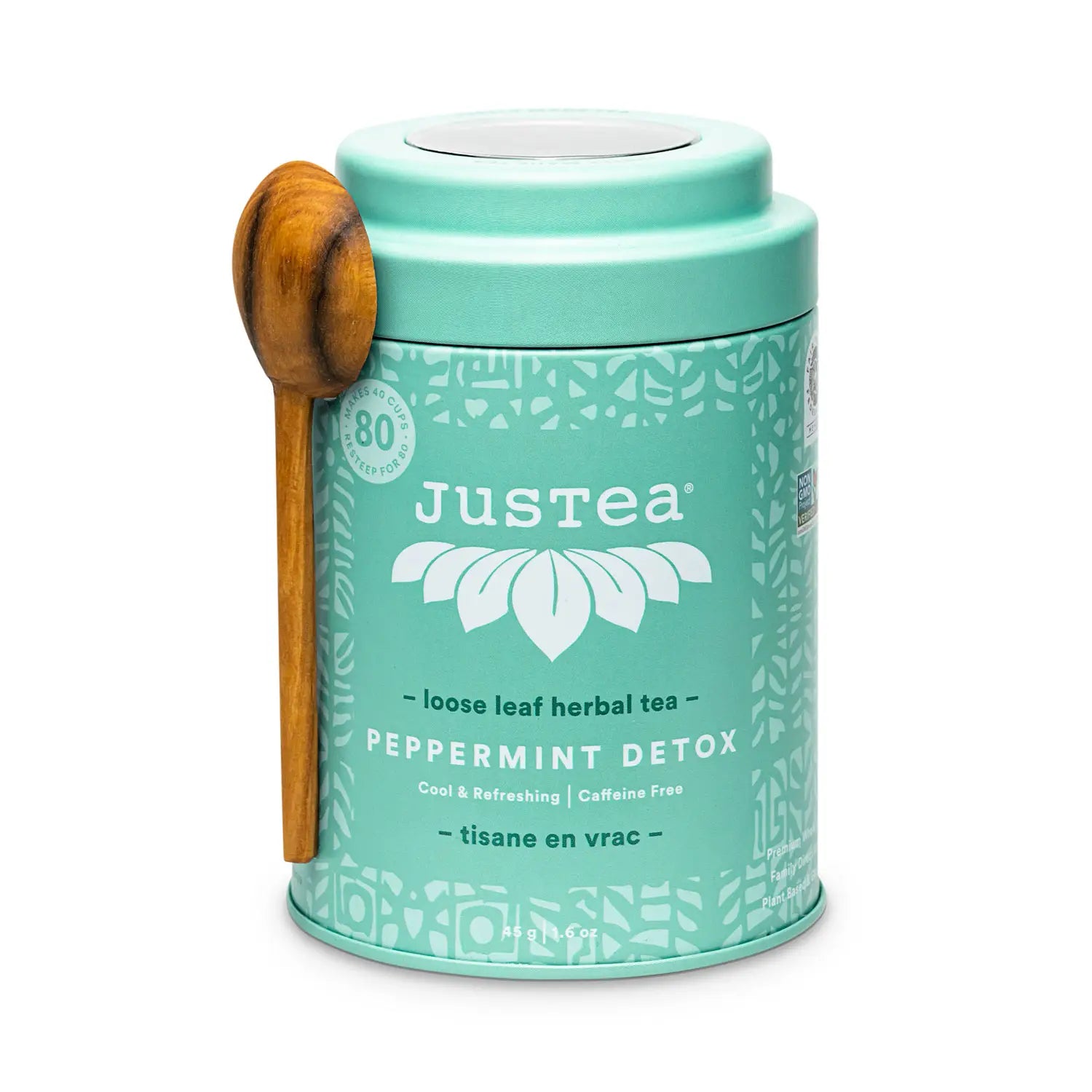 Herbal Tea Canister & Spoon- Peppermint 100g