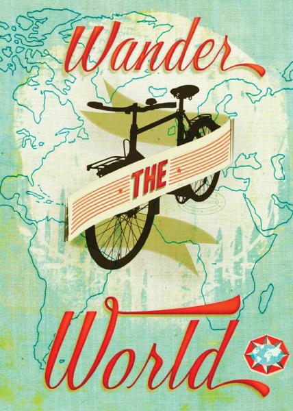 Graduation Card- Wander The World Bike