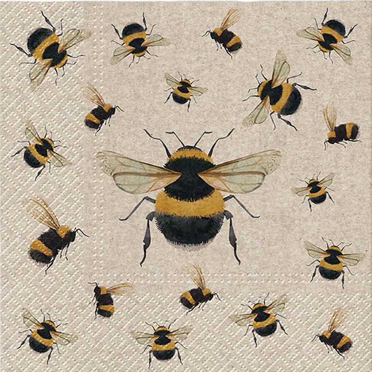 Lunch Napkin- We Care Dancing Bees