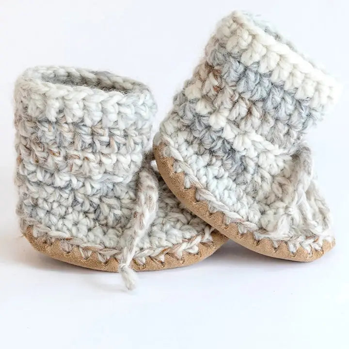 Wool Booties- Driftwood