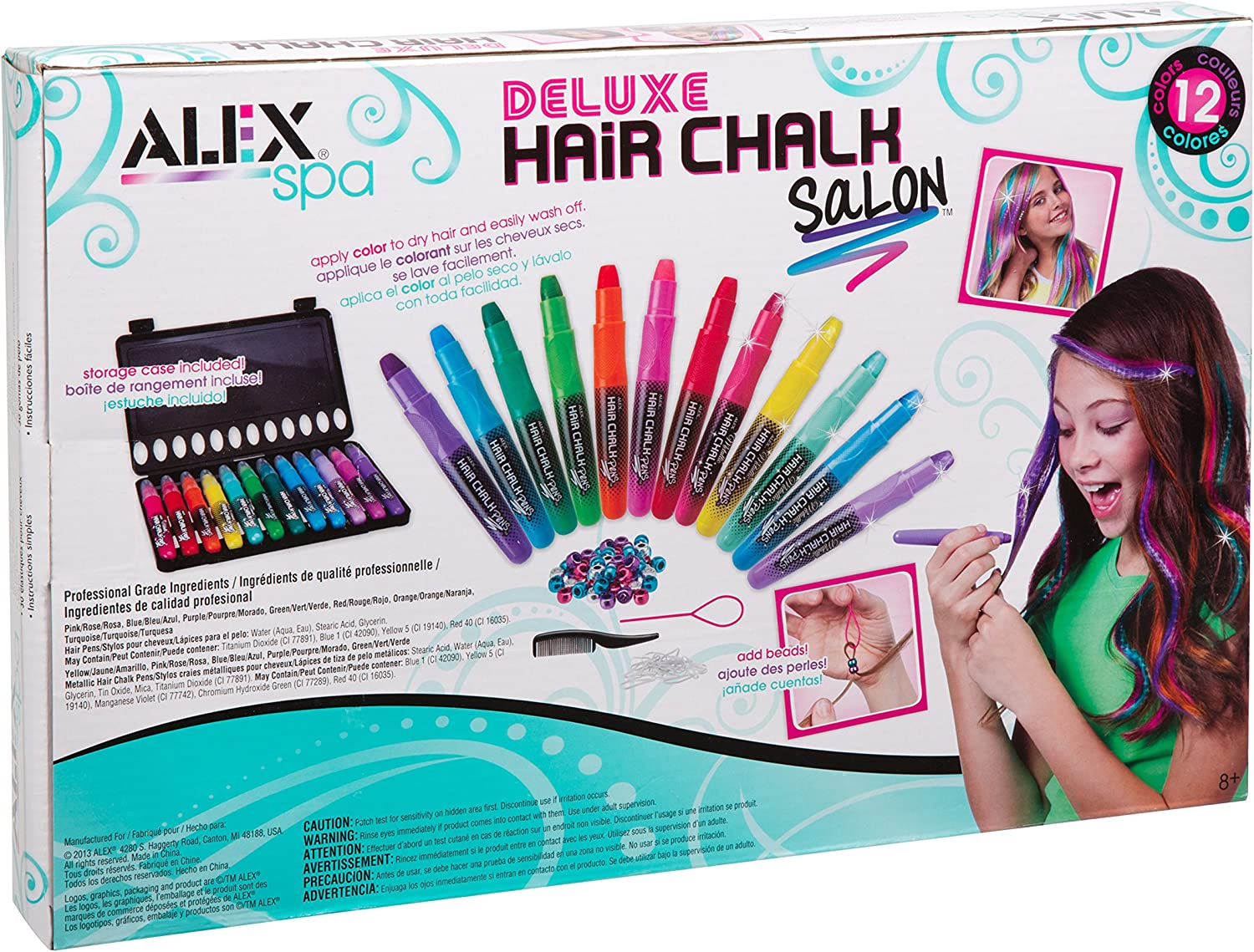 Kids Hair Chalk Pens- Deluxe Salon