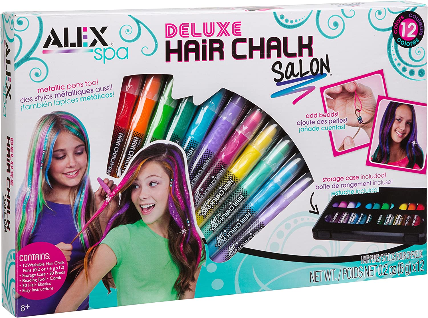 Kids Hair Chalk Pens- Deluxe Salon