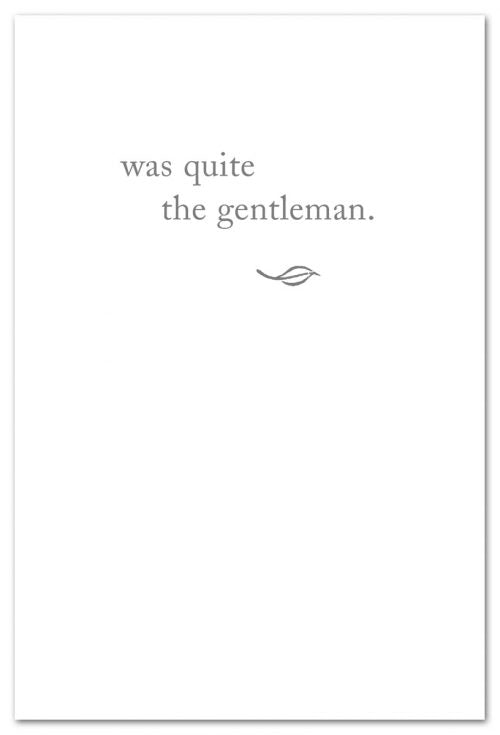 Sympathy Card- He was...